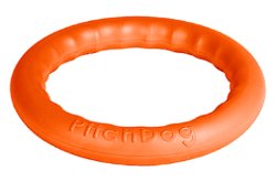 PitchDog 20 - Игровое кольцо для аппортировки d 20 оранжевое