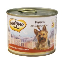Мнямс консервы для собак Террин по-Версальски (телятина с ветчиной) 200 г