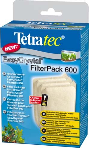 Tetra EC 600 фильтрующие картриджи без угля для внутреннего фильтра EasyCrystal 600 3 шт.