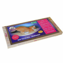 Когтеточка-лежанка картонная малая для кошек "Когтедралка" 50*24*3,5 см