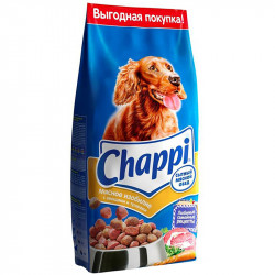 Корм для собак Chappi Мясное изобилие, мясное ассорти, с овощами, с травами 15 кг.