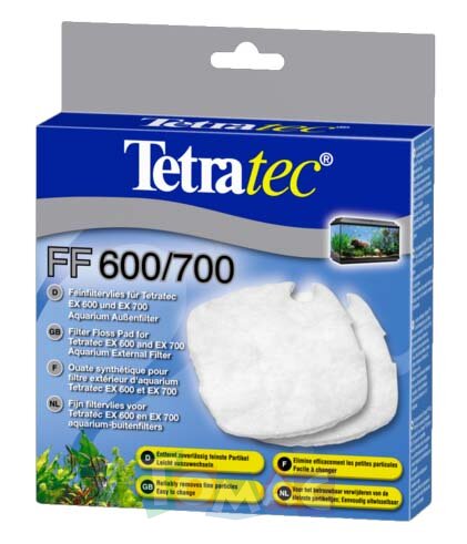 Tetra FF 400/600/700/800 губка синтепон для внешних фильтров Tetra EX 400/600/700/800 Plus 2 шт.