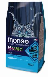 Monge BWild Cat Anchovies корм для взрослых кошек с анчоусами 1,5 кг
