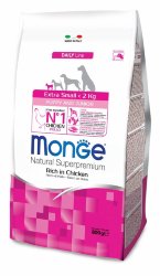 Monge Dog Extra Small корм для щенков миниатюрных пород с курицей 800г