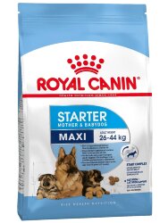 Корм Royal Canin для щенков крупных пород 3 нед. - 2 мес., беременных и кормящих сук, Maxi Starter, 4 кг. 