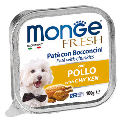 Monge Dog Fresh консервы для собак курица 100г