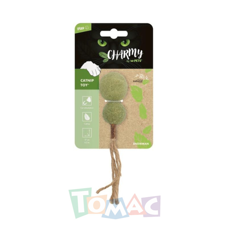 M-PETS Игрушка для кошек с кошачьей мятой CHARMY снеговик