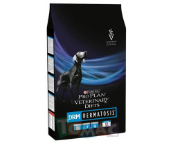 Корм для собак и щенков Purina Pro Plan Veterinary diets DRM Dermatosis для поддержания здоровья кожи при дерматозах и выпадении шерсти 3 кг