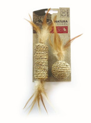 Игрушка для кошек NATURA ролл и мячик