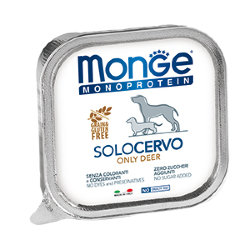 Monge Dog Monoproteico Solo консервы для собак паштет из оленины 150г