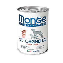Monge Dog Monoproteico Solo консервы для собак паштет из ягненка 400г