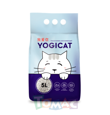 Минеральный впитывающий наполнитель YOGICAT из цеолита, 5 л.