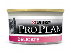 Purina Pro Plan для взрослых кошек с чувствительным пищеварением или особыми предпочтениями в еде, с высоким содержанием индейки, мусс, 85 г.