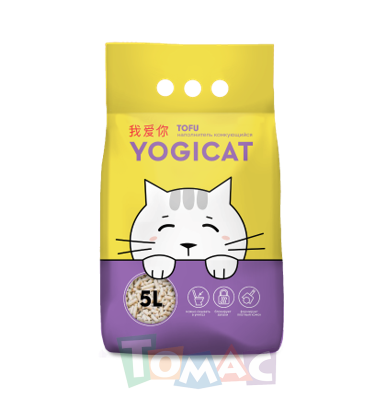 TOFU YOGICAT комкующийся растительный наполнитель 5 л.