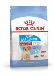 Корм Royal Canin для щенков средних пород от 2 до 12 месяцев, Medium Puppy 3 кг. 