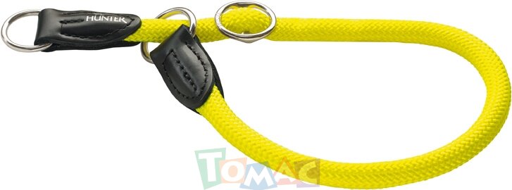 Hunter ошейник-удавка для собак Freestyle Neon 60/10 нейлоновая желтый неон