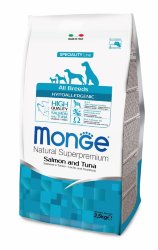 Monge Dog Speciality Hypoallergenic корм для собак гипоаллергенный лосось с тунцом 2,5 кг