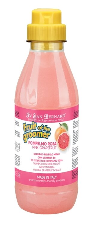 ISB Fruit of the Grommer Pink Grapefruit Шампунь для шерсти средней длины с витаминами 500 мл