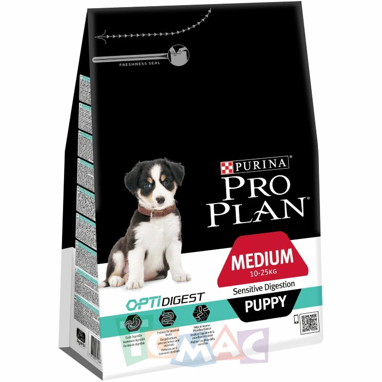 Корм сухой Pro Plan "Puppy Sensitive" для щенков средних пород с чувствительным пищеварением, ягненок с рисом, 3 кг. 