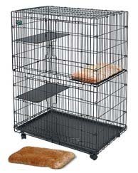 Midwest лежанка Plush Cat Bed плюшевая 25х50 см в клетку "Cat Cage" (арт.130)