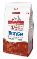 Monge Dog Speciality Mini корм для щенков мелких пород ягненок с рисом и картофелем 2,5 кг