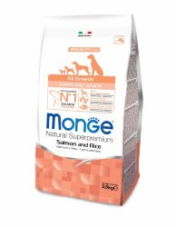 Monge Dog Speciality Puppy&Junior корм для щенков всех пород лосось с рисом  2,5 кг