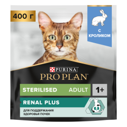 Корм PRO PLAN Sterilised для стерилизованных кошек, с кроликом, 400 г.