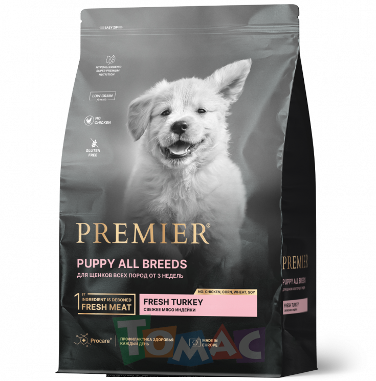 Premier Dog для щенков всех пород с 3 недель, беременных и кормящих собак, 3 кг. 