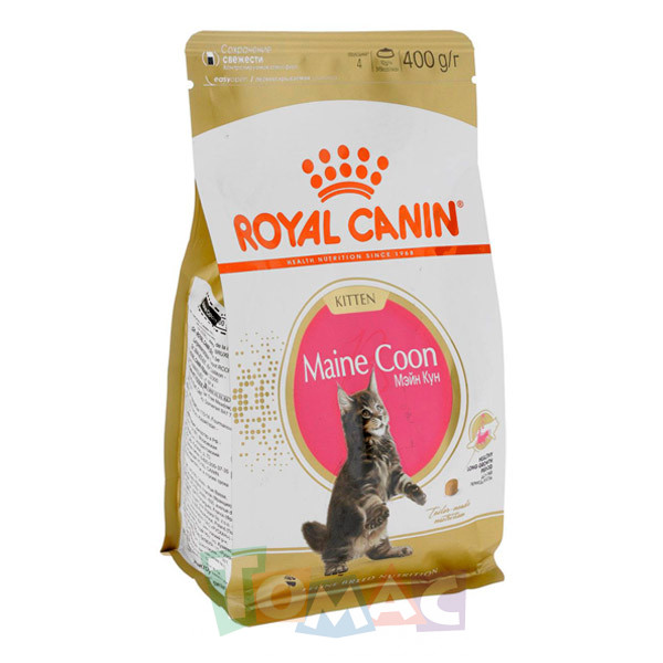 Сухой корм Royal Canin Maine Coon Kitten, для котят породы мейн-кун от 3 до 15 месяцев, 400 г