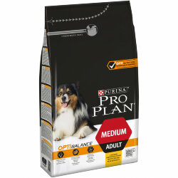 Корм сухой Pro Plan "Adult Original", для взрослых собак средних пород, с курицей и рисом, 3 кг. 