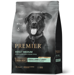PREMIER LOW GRAIN DOG ADULT MEDIUM LAMB & TURKEY низкозерновой для взрослых собак средних пород с ягненком и индейкой 10 кг.