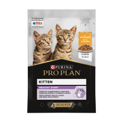 Влажный корм PRO PLAN® HEALTHY START для котят, с курицей в желе, 85 г.