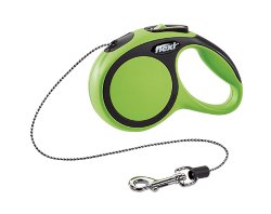 Flexi рулетка New Comfort XS (до 8 кг) трос 3 м черный/зеленый